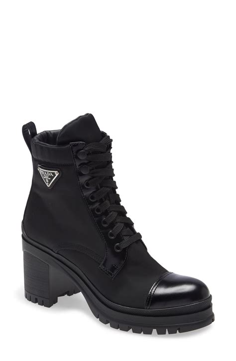 boots similar to prada|prada block heel combat boots.